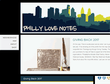 Tablet Screenshot of phillylovenotes.com